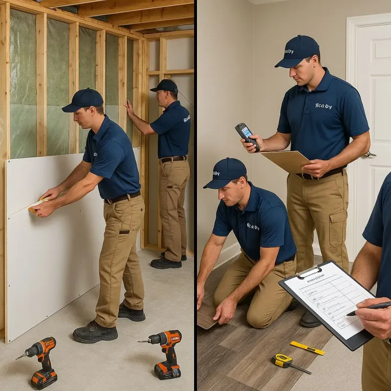 Repairs and Reconstruction process in Haskell, AR